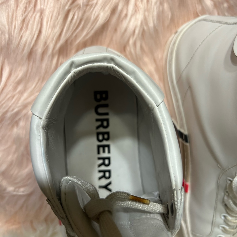 Burberry high tops .